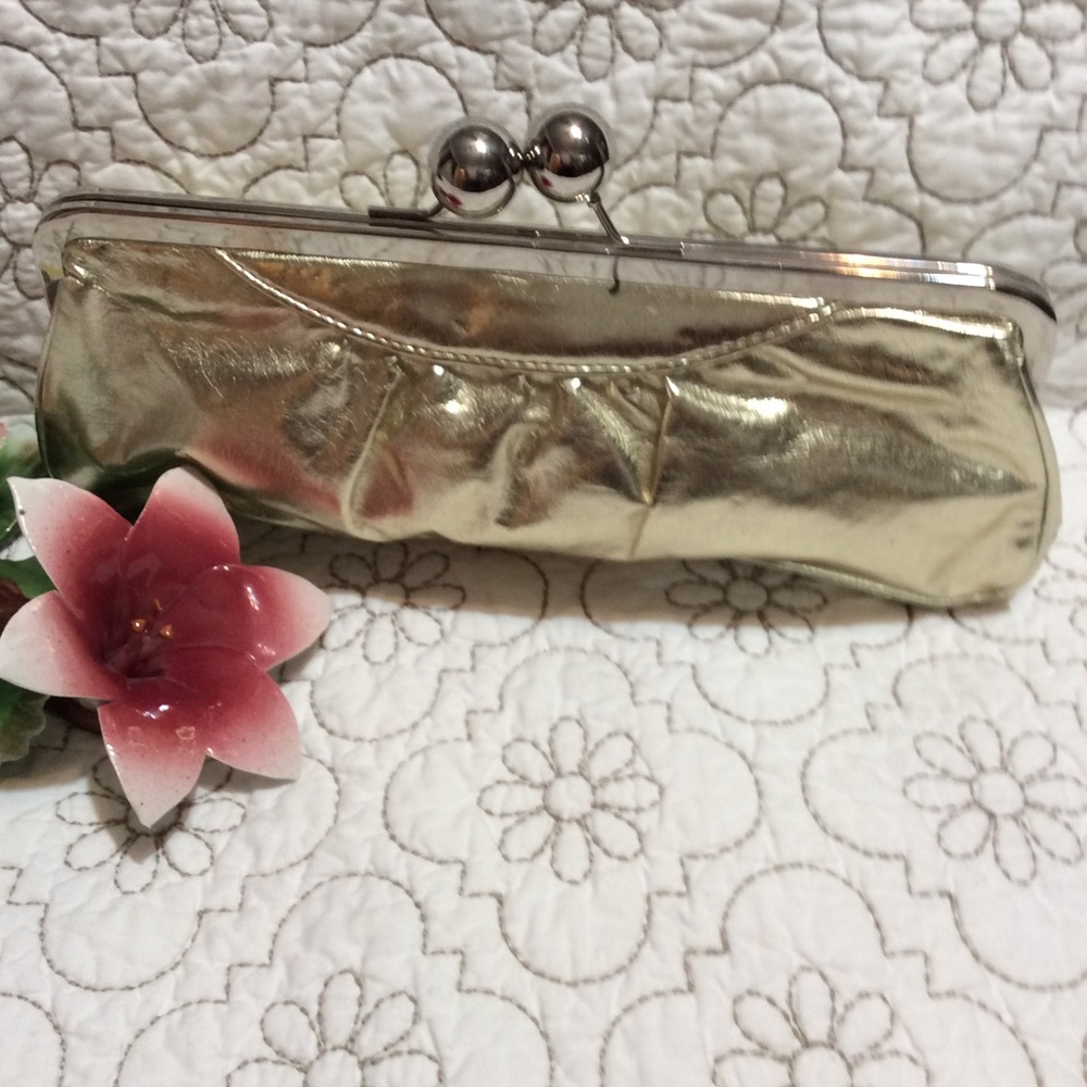 Aldo gold evening bag